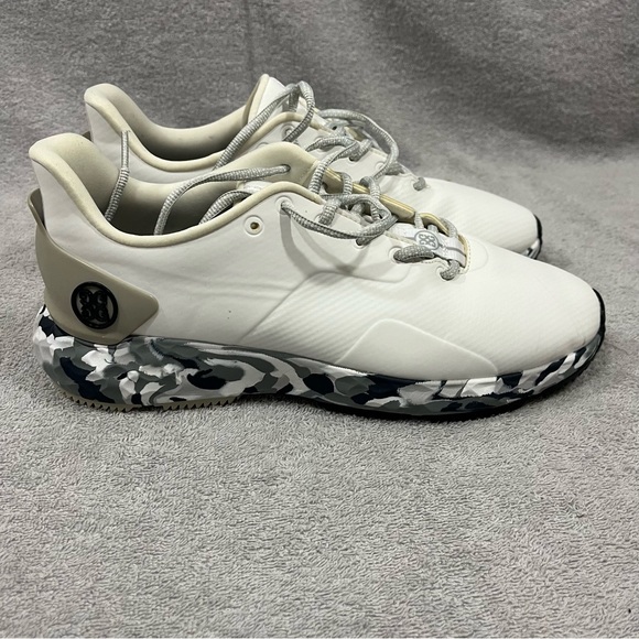 G/FORE | Shoes | Gfore Mg4 Golf Shoes White Camo Mens 9 Leather ...